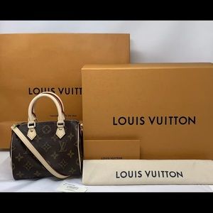 Louis Vuitton Nano Speedy Bag Monogram Crossbody